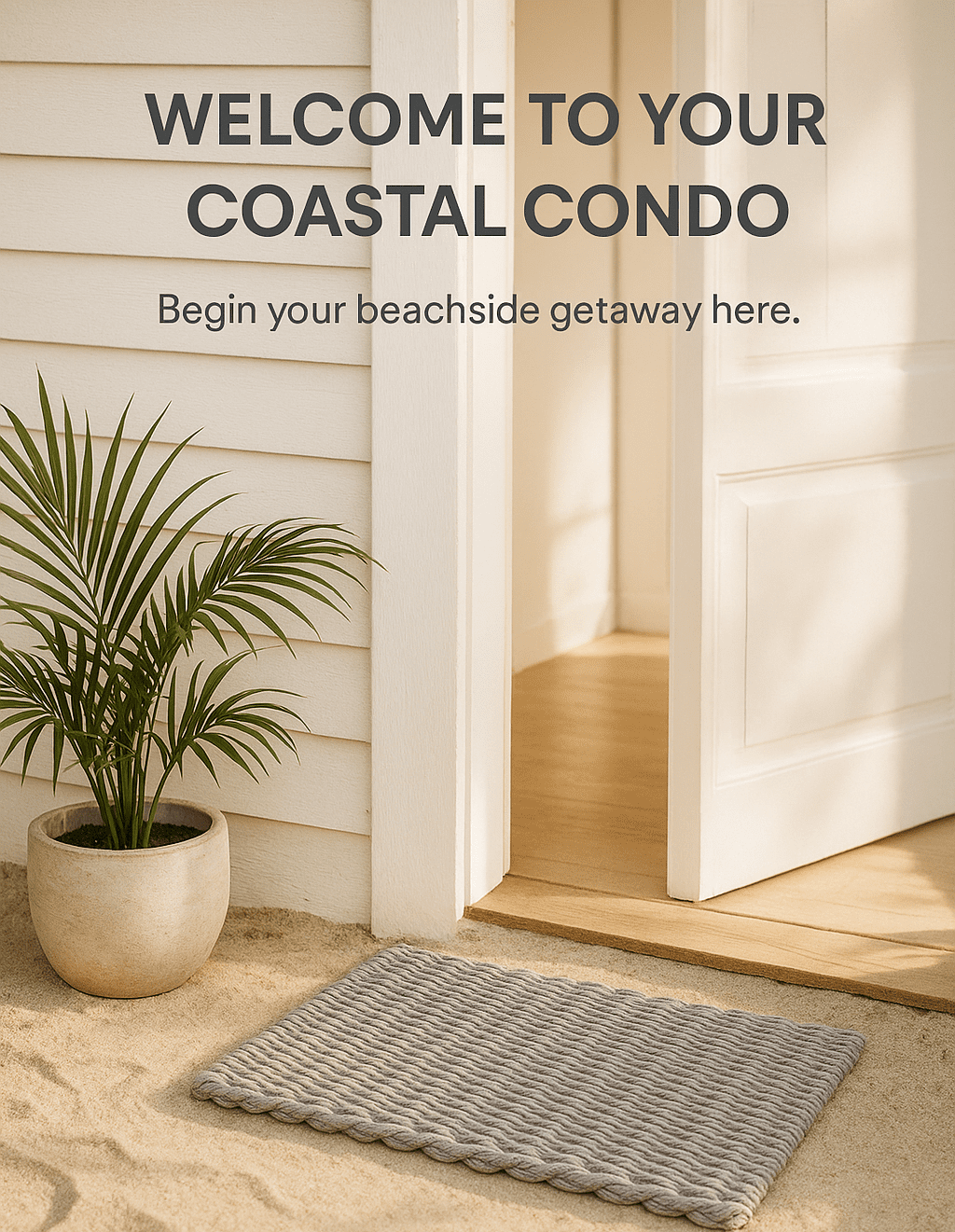 Gray Lobster Rope Doormat