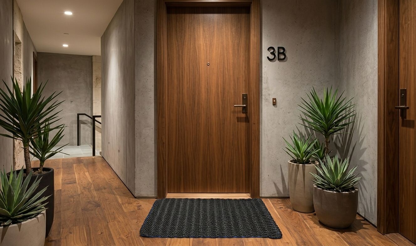Black Lobster Rope Doormat